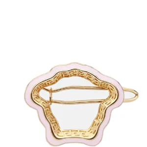 Versace Girls Medusa Silhouette Hair Clip Pink ONE Size