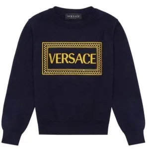 Versace Boys Sweater Navy 4Y