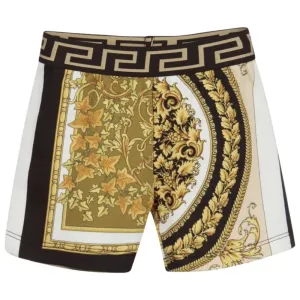 Versace Baby Boys Barocco Mosaic Print Shorts Gold Multi Coloured 6M