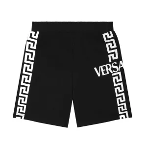 Versace Boys Greca Print Shorts Black 6Y