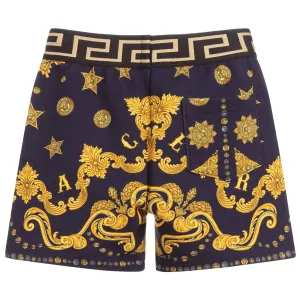 Young Versace Baby Boys Print Shorts Navy 24 Months