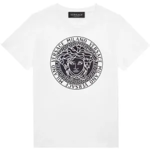 Versace Boys Cotton T-shirt White 8Y