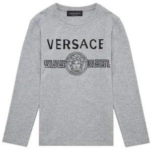 Versace Boys Grey Medusa T-shirt 16Y #1574854