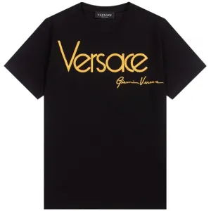 Versace Boys Logo Tee Black 8Y