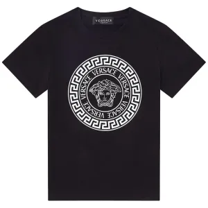 Versace Boys Medusa Motif T-shirt Black 4Y
