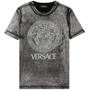 Versace Boys Medusa T-shirt Grey 14Y #666182