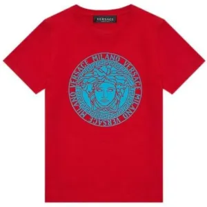 Versace Boys Red Cotton T-shirt 8Y