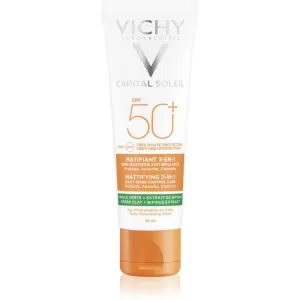 VichyCapital Soleil Mattifying 3-In-1 Daily Shine Control Care SPF 50 - Protects, Absorbs, Controls 50ml/1.69oz