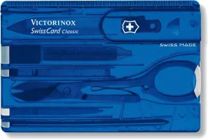 Victorinox SwissCard Blue Transparent