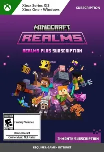 Minecraft Realms Plus 3-Month Subscription (Xbox One, Xbox Series X/S, Windows) Xbox Live Key BRAZIL