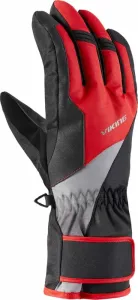 Viking Santo Gloves Black/Red 8 Ski Gloves