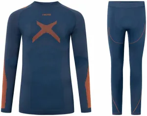 Viking Primeone Man Set Base Layer Navy/Orange S Thermal Underwear