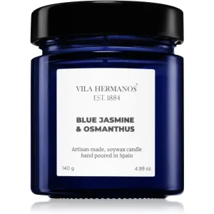 Vila Hermanos Apothecary Cobalt Blue Jasmine & Osmanthus scented candle 140 g