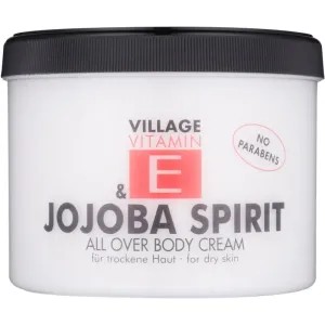 Village Vitamin E Jojoba Spirit body cream paraben-free 500 ml