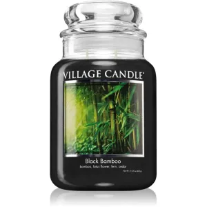 Village Candle Black Bamboo scented candle (Glass Lid) 602 g