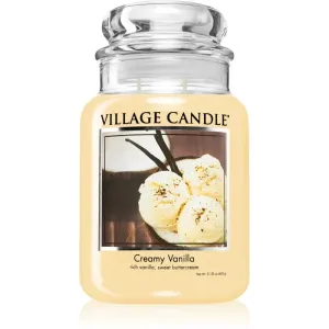 Village Candle Creamy Vanilla scented candle (Glass Lid) 602 g