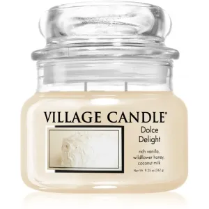 Village Candle Dolce Delight scented candle (Glass Lid) 262 g