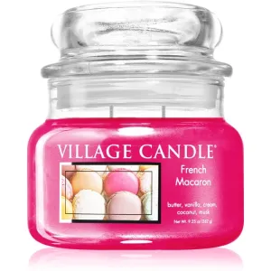 Village Candle French Macaroon scented candle (Glass Lid) 262 g