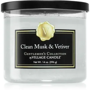 Village Candle Gentlemen's Collection Clean Musk & Vetiver scented candle 396 g