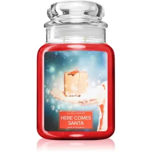 Village Candle Here Comes Santa scented candle (Glass Lid) 602 g