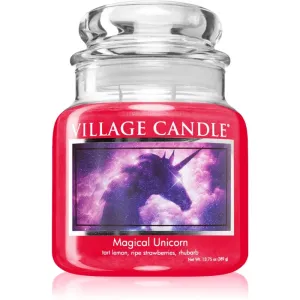 Village Candle Magical Unicorn scented candle (Glass Lid) 389 g