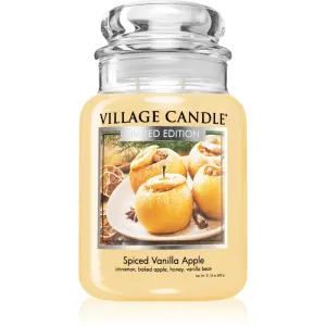 Village Candle Spiced Vanilla Apple scented candle (Glass Lid) 602 g