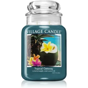 Village Candle Tropical Gateway scented candle (Glass Lid) 602 g