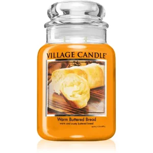 Village Candle Warm Buttered Bread scented candle (Glass Lid) 602 g