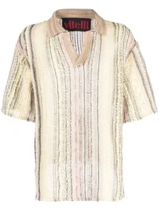 VITELLI - Linen Blend Cotton Polo Shirt #1638626
