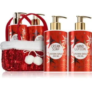 Vivian Gray Red Glitters Patchouli & Peony gift set (for hands)