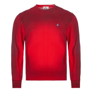 Vivienne Westwood Men's Faded Long Sleeve Pullover Red Extra Large #665296