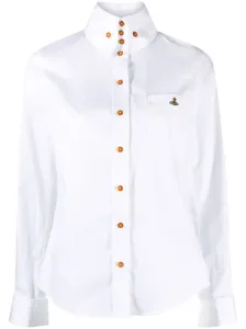 VIVIENNE WESTWOOD - Logo Cotton Shirt #1790701