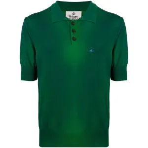 Vivienne Westwood Men's Faded Pullover Polo Green S #1575986