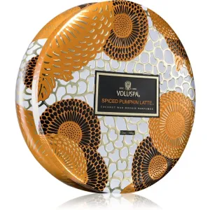 VOLUSPA Japonica Holiday Spiced Pumpkin Latte scented candle in a tin 340 g