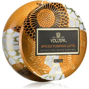 VOLUSPA Japonica Holiday Spiced Pumpkin Latte scented candle in a tin 113 g