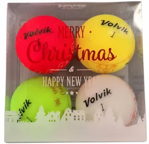 Volvik X-Mas Holiday 4 Pack Golf Balls
