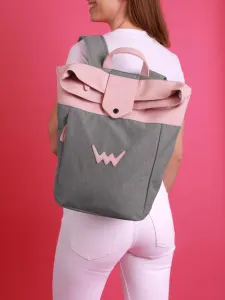 Vuch Dammit Pink Backpack Grey