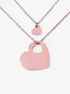 Vuch Affection Rose Gold Necklace Pink