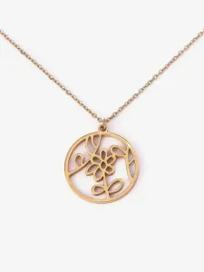 Vuch Rose Gold Nature Necklace Pink