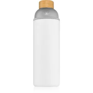 Waterdrop Glass Frosted glass water bottle colour White 1000 ml #1429670