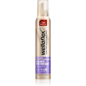 Wella Wellaflex Fullness For Thin Hair styling mousse with extra strong hold for fine hair 200 ml