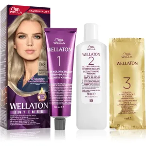 Wella Wellaton Intense permanent hair dye with argan oil shade 10/81 Ultra Light Ash Blond 1 pc