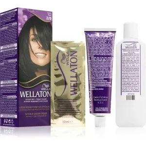Wella Wellaton Intense permanent hair dye with argan oil shade 2/0 Black 1 pc