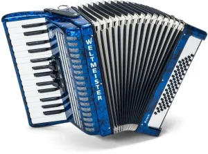 Weltmeister Rubin 30/60/II/3 MT Blue Piano accordion