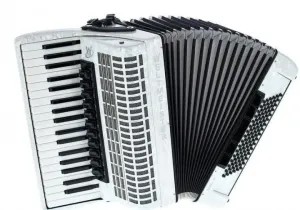 Weltmeister Topas 37/96/IV/11/5 White Piano accordion