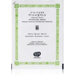 WHAMISA Organic Fruits Hydrogel Facial Mask intensive hydrogel mask for instant brightening 33 ml