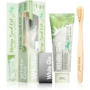 White Glo Hemp Seed Oil whitening toothpaste with brush 150 g #283916