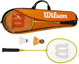 Wilson Junior Badminton Kit Orange/Yellow L3 Badminton Set