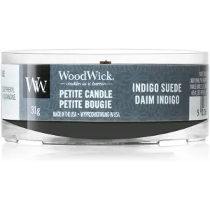 Woodwick Indigo Suede votive candle wooden wick 31 g