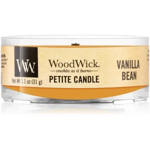 Woodwick Vanilla Bean votive candle with wooden wick 31 g